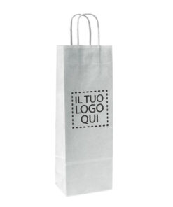 Sacchetti Manico Cordino con Taglio Vivo Wine Bianco