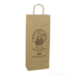 Sacchetti Manico Cordino con Taglio Vivo Wine Sealing Avana