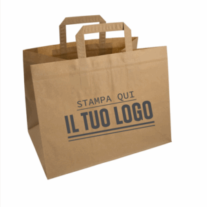 Sacchetti Manico Piattina con Taglio Vivo Take Away Avano