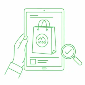 Anteprima grafica gratuita del logo prima della stampa - Pubblishoppers